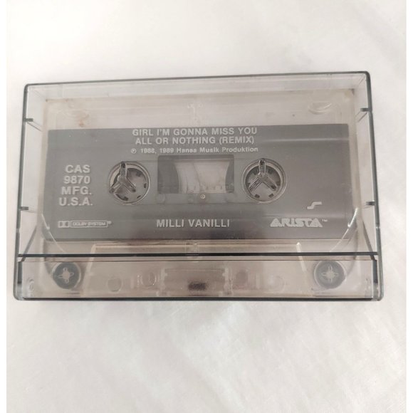 Milli Vanilli Girl You Know It's True/All Or Nothing (Remix)1988 Cassette Single - Picture 2 of 5